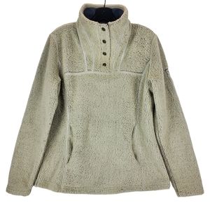 KUHL Sweater Pullover Fleece Casual Outdoor 1/4 Button Snap
